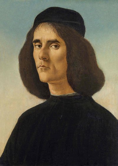 マイケル・タルカニオタ・マルルスの肖像 1500年頃 作： Sandro Botticelli