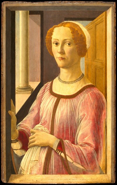 スメラルダ・バンディネリの肖像 作： Sandro Botticelli