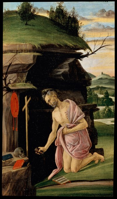 聖ジェローム、1498年から1505年 作： Sandro Botticelli