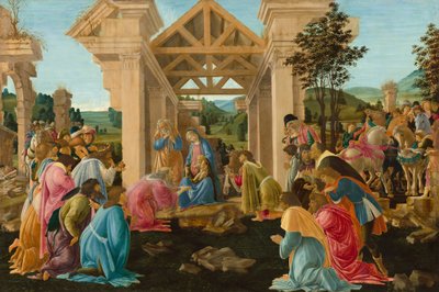 マギの崇拝、c。 14781482。 作： Sandro Botticelli
