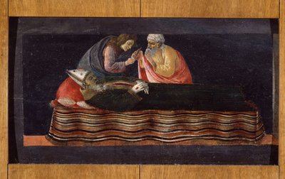 聖バルナバの祭壇画からの聖イグナチオの心の抽出 作： Sandro Botticelli