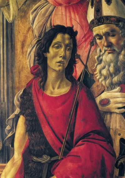 マドンナは子供、天使、聖人に即位した 作： Sandro Botticelli