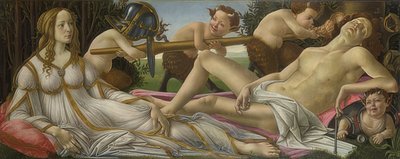 金星と火星。 1485年頃 作： Sandro Botticelli
