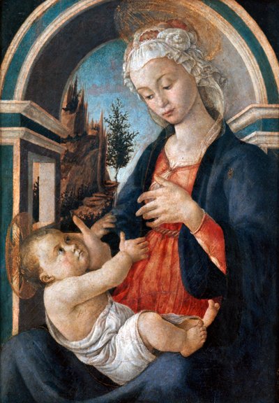 聖母子、c1444-1510 作： Sandro Botticelli