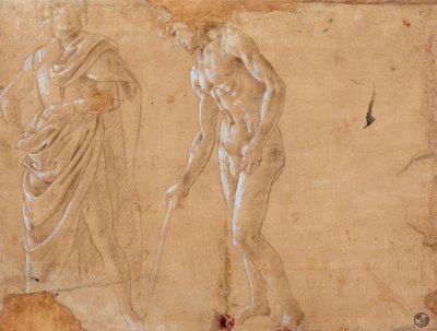 2つの図の研究 作： Sandro Botticelli