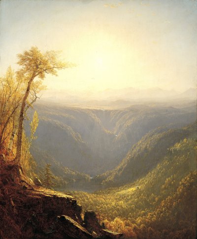 山の峡谷（カウタースキルクローブ）、1862 作： Sanford Robinson Gifford
