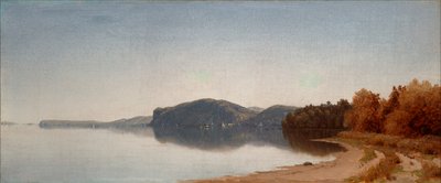 ハドソン川のナイアック近くのフック山 作： Sanford Robinson Gifford
