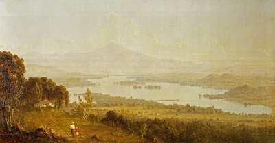 ウィニペソギー湖、1858 作： Sanford Robinson Gifford