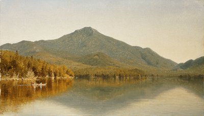 レイクプラシッドのホワイトフェイス山、アディロンダックス、1863年 作： Sanford Robinson Gifford