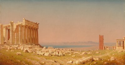 パルテノン神殿の遺跡、1880 年。 作： Sanford Robinson Gifford