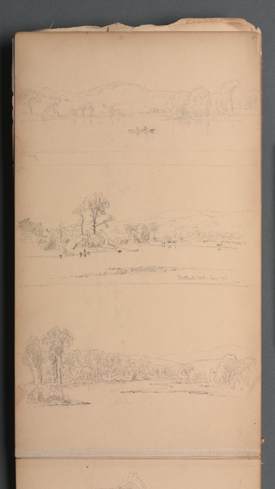 スケッチブック、05ページ：ベセルME 1859年8月19日。 作： Sanford Robinson Gifford