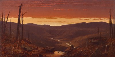キャッツキルのトワイライト 作： Sanford Robinson Gifford