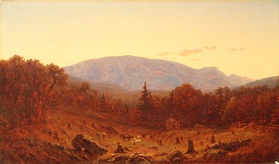 ハンターマウンテンの夕暮れ 作： Sanford Robinson Gifford