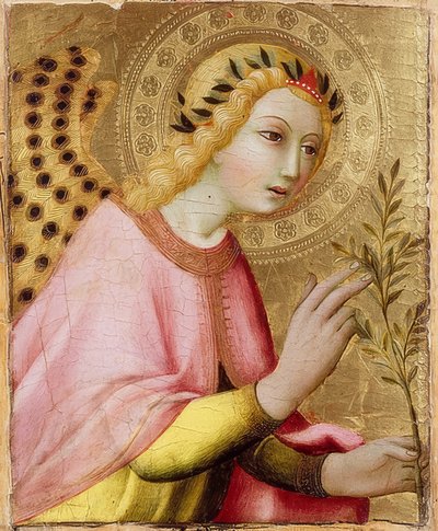 受胎告知の天使。 1450〜1500年頃 作： Sano di Pietro
