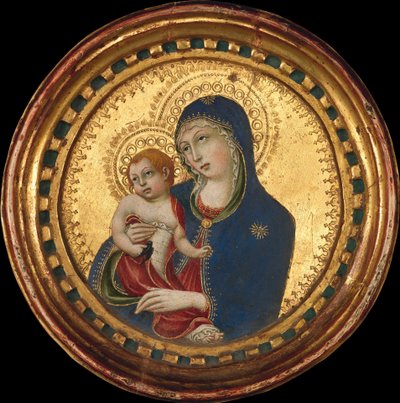 マドンナとチャイルド、15世紀半ば。 作： Sano di Pietro