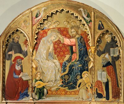 サノ・ディ・ピエトロ（1406-1481）による聖母の戴冠式 作： Sano di also Ansano di Pietro di Mencio Pietro
