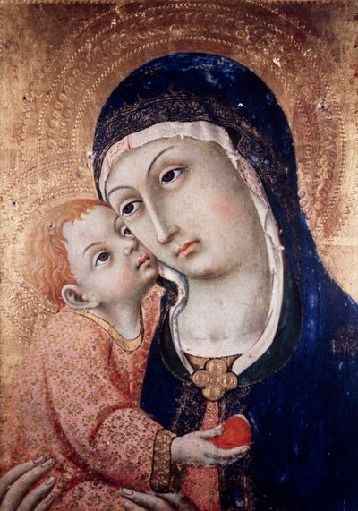 マドンナと子供 作： Sano di also Ansano di Pietro di Mencio Pietro