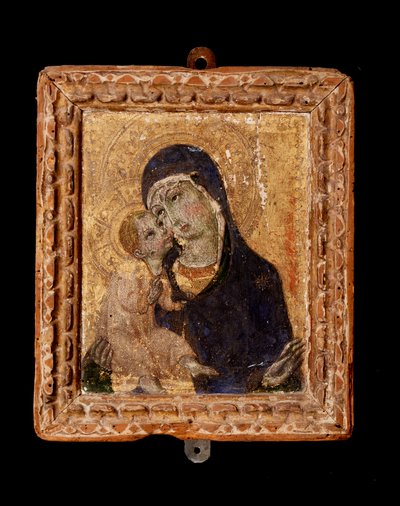 子連れの聖母（絵画 作： Sano di also Ansano di Pietro di Mencio Pietro