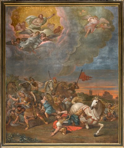 北トランセプトのカウンターファサードの反対側の壁、Sante Legnani、Saul 1814 の改宗 作： Sante Legnani