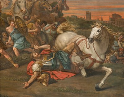 北トランセプトのカウンターファサードの反対側の壁、Sante Legnani、Saul 1814 の改宗、低詳細 作： Sante Legnani