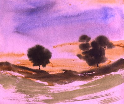 夢のような夕焼けの風景 作： Santhosh ch