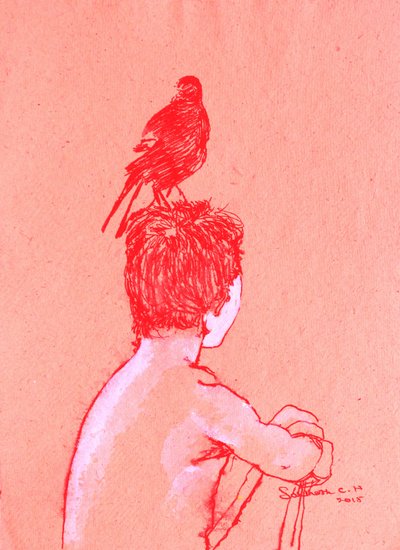 静かな少年と鳥 作： 