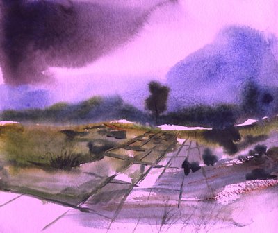 嵐の山の小道 作： Santhosh ch