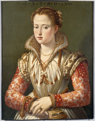 若い女性の肖像 作： Santi di Tito