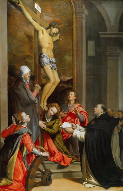 聖トマス・アクィナスのビジョン、1593年。 作： Santi di Tito
