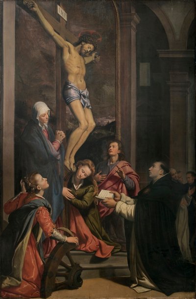 聖トマスアクィナスのビジョン、1593年。 作： Santi di Tito