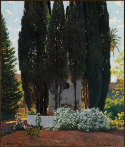 サイプレスの井戸 作： Santiago Rusiñol