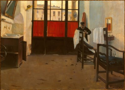 Puigcerdàの美容師 作： Santiago Rusiñol