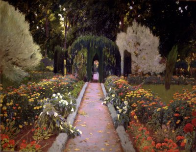 アランフェスの庭（アーバー 作： Santiago Rusiñol