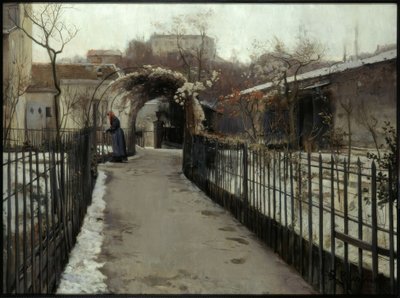 冬の庭 作： Santiago Rusiñol