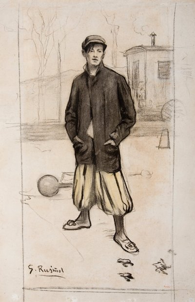 アルフレド・サイナティの肖像 作： Santiago Rusiñol