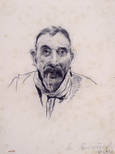 男の肖像 作： Santiago Rusiñol