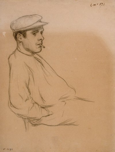 男の肖像 作： Santiago Rusiñol