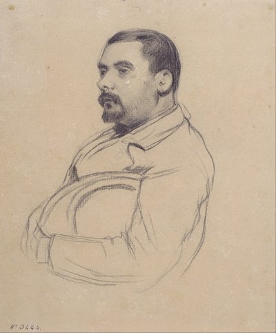 男の肖像 作： Santiago Rusiñol