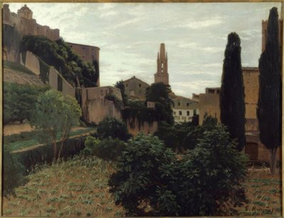 サンティアゴ・ルシニョール／「ジローナ、III」、1925年頃、油彩・キャンバス、93×123cm。 作： Santiago Rusiñol