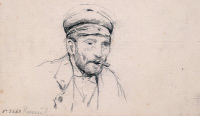 男性の研究 作： Santiago Rusiñol
