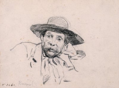 男性の頭の研究 作： Santiago Rusiñol