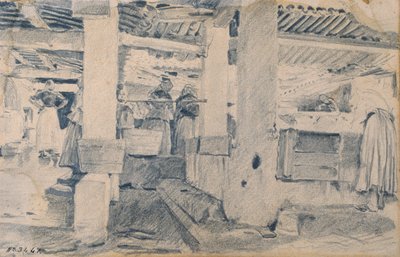 洗面所内部 作： Santiago Rusiñol