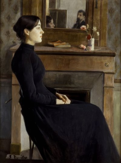 女性像 作： Santiago Rusiñol