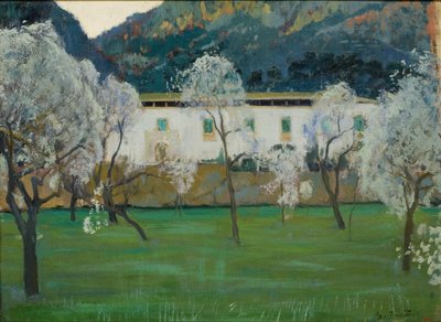 ホワイトファームハウス（ブニョーラ、マヨルカ） 作： Santiago Rusiñol