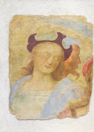 若い男（フレスコ画） 作： Sanzio of Urbino (attr. to) Raphael