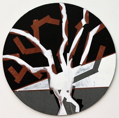 Twixt Heaven & Earth XII-B（アクリル、円形ボード 作： Sara Hayward