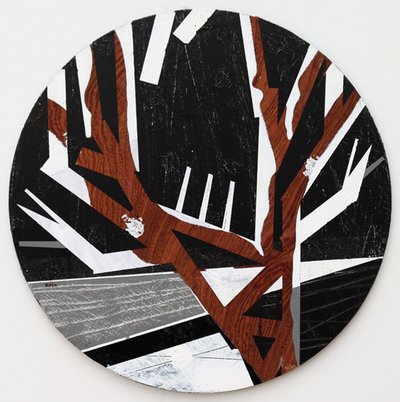 Twixt Heaven & Earth XVIII-B（アクリル、円形ボード 作： Sara Hayward