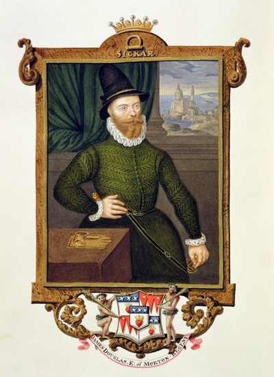 ジェームズダグラスの肖像（1516-81年頃）肖像画attr。 1825年に公開されたArnold van Brounkhorst（fl.1565-80）へ（wc and gouac 作： Sarah Countess of Essex