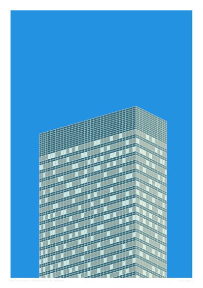 390パーク・アベニュー、ニューヨーク、2014年（グラフィック・ジクレー・プリント） 作： Sarah Evans
