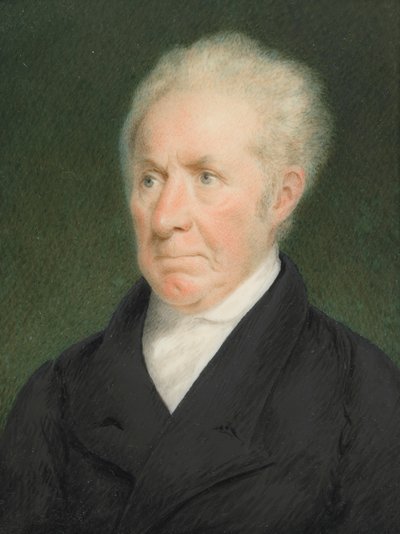 ギルバート・スチュアート、c。 1825年。 作： Sarah Goodridge